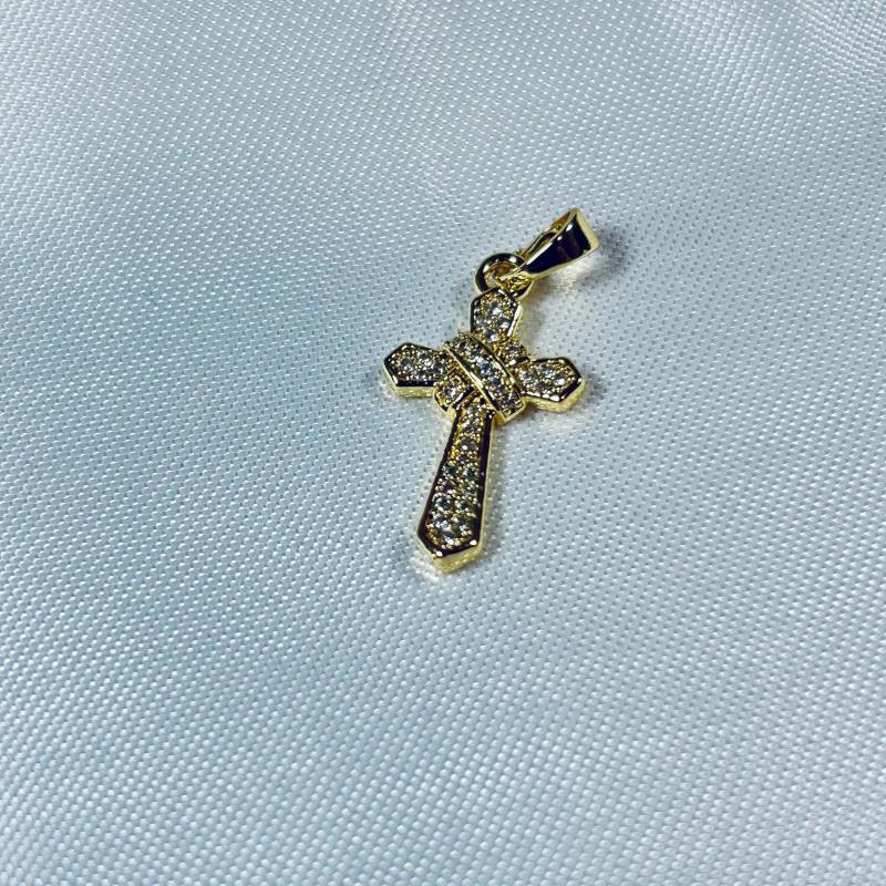 DIJE CRUZ CON CIRCONES